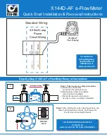 Предварительный просмотр 3 страницы CLA-VAL eFlowMeter X144D-AF Quick Start Installation & Removal Instructions