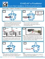 Предварительный просмотр 4 страницы CLA-VAL eFlowMeter X144D-AF Quick Start Installation & Removal Instructions