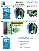 CLA-VAL VC-22D Quick Start предпросмотр