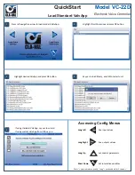 Preview for 2 page of CLA-VAL VC-22D Quick Start