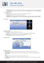 Preview for 16 page of CLA-VAL VC12 User Manual