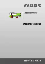 Claas LEXION 520 MONTANA Operator'S Manual preview