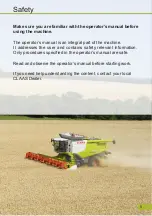 Preview for 5 page of Claas LEXION 620 Manual