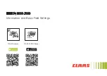 Preview for 62 page of Claas LEXION 7000 Information And Basic Field Settings