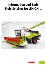 Claas LEXION 770 2016 Information And Basic Field Settings preview