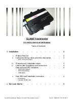 Preview for 1 page of Claas Trackmaster User & Installation Manual