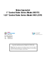 Clack Water Specialist WS1TC Operation And Instruction Manual preview