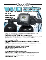 Preview for 2 page of Clack Water specialist WS2H Manual