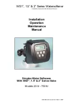 Preview for 1 page of Clack WS1 Series Installation, Operation & Maintenance Manual