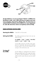 Preview for 10 page of Claessens' Kids KWID Quick Start Manual