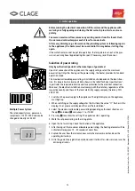 Preview for 12 page of clage 27920 Instructions Manual