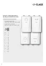 clage CFX-U Operating And Installation Instructions preview