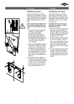 Предварительный просмотр 9 страницы clage DCX13 ELECTRONIC MPS Installing Instructions For The Professional