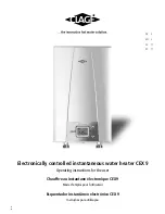 clage E-compact CEX 9 Series Operating Instructions Manual предпросмотр