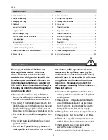 Preview for 2 page of clage E-compact CEX 9 Series Operating Instructions Manual