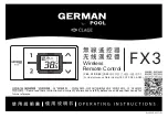 clage GERMAN POOL FX3 Operating Instructions Manual предпросмотр