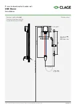 Preview for 3 page of clage MBX4 Shower Quick Start Manual