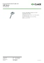 Preview for 4 page of clage MBX4 Shower Quick Start Manual