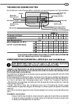 Preview for 8 page of clage SX 100 120 Series Instructions For Installation, Use And Maintenance Manual