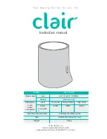 clair clair-TD1866 Instruction Manual preview