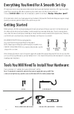 Preview for 2 page of Claire Deco SIMPLICITIE WALL MOUNT ROD SET Step By Step Installation Instructions