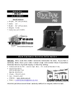 Preview for 1 page of Clam Corp Fish Trap Pro 8 0 9 7 Instruction Manual