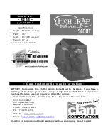 Clam Corp Fish Trap Scout 8244 Instruction Manual предпросмотр