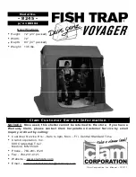 Preview for 1 page of Clam Corp Fish Trap Voyager 8245 Instruction Manual