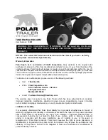 Clam Corp One Tough Trailer Specification Sheet preview