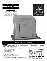 Clam Corp Thermal X 8280 Product Manual preview