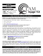 Preview for 1 page of Clam Corp Voyager TCX 8394 Assembly Manual