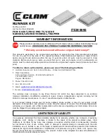 Preview for 1 page of Clam 110740 Quick Start Manual