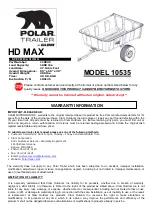 Clam POLAR TRAILER HD MAX 10535 Quick Start Manual preview