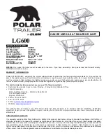 Предварительный просмотр 1 страницы Clam POLAR TRAILER LG600 Instructions Manual