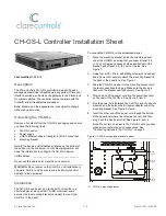 Preview for 1 page of Clare Controls CH-OS-L Installation Sheet