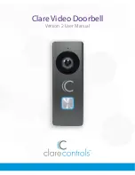 Clare Controls Clare Video Doorbell Version 2 User Manual preview