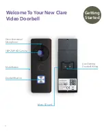 Предварительный просмотр 4 страницы Clare Controls Clare Video Doorbell Version 2 User Manual