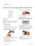 Clare Controls ClareVue 5 Replacement Manual preview