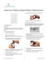 Preview for 1 page of Clare Controls ClareVue 5 Replacement Manual