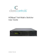 Preview for 1 page of Clare Controls CM-MT6610-BT-70 User Manual