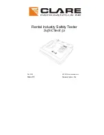 Preview for 1 page of Clare Instruments Inc. Safe Check 5s Manual