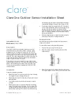 clare CLR-C1-ODDG Installation Sheet preview