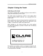 Предварительный просмотр 10 страницы clare safe check 8 Operating Manual