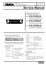 Clarion 28185 4Z560 Service Manual предпросмотр