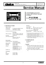 Preview for 1 page of Clarion 3B7 035 180B Service Manual