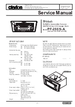 Preview for 1 page of Clarion 86201AG240 Service Manual