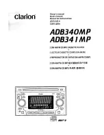 Preview for 1 page of Clarion ADB34 IMP Owner'S Manual