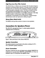 Preview for 6 page of Clarion apa2102 Operation And Installation Manual