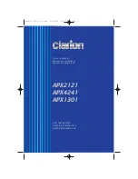 Preview for 1 page of Clarion APX1301 Owner'S Manual