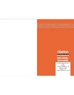 Clarion APX290M Operating & Installation Manual предпросмотр